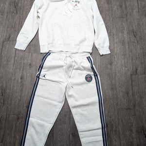 Jordan Psg Paris st Germain Heather Grey Track Suit.